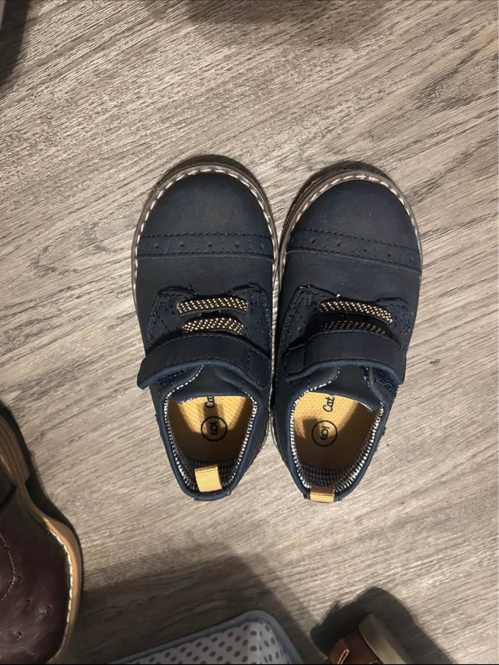 Cat & Jack blue toddler dress shoes size 6